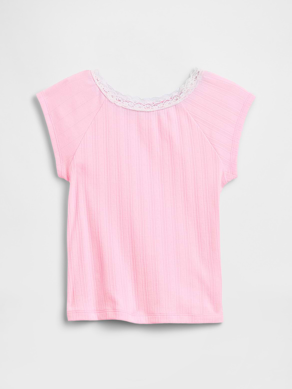 Kids Lace-Trim Baby T-Shirt