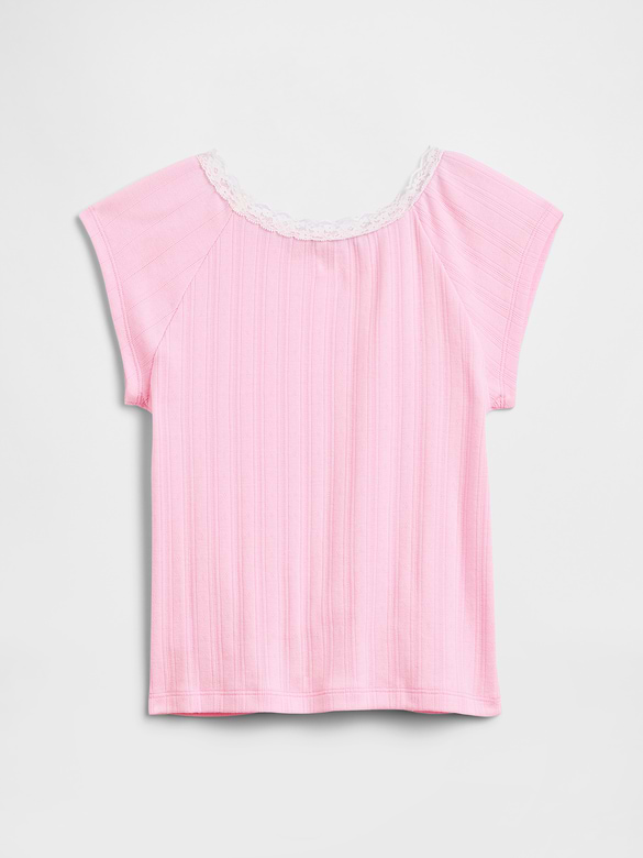 Kids Lace-Trim Baby T-Shirt