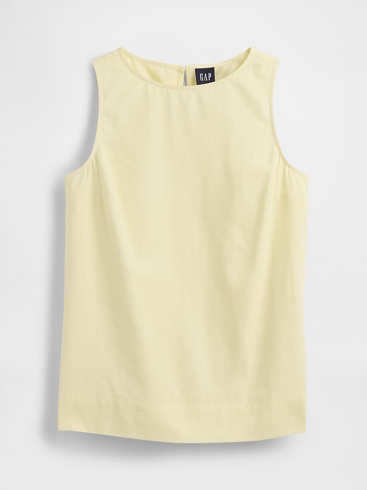 Image number 6 showing, Linen-Blend Shell Tank Top