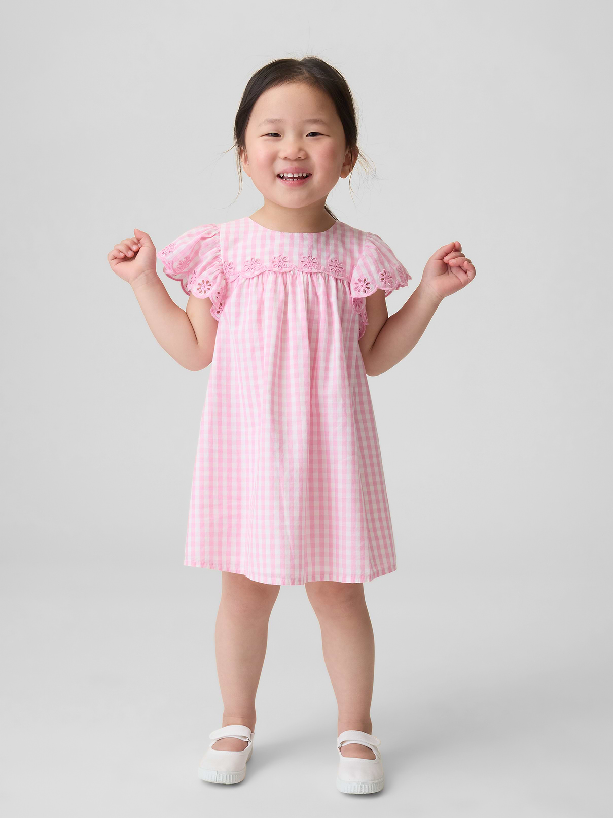 Baby & Toddler Eyelet Gingham Dress