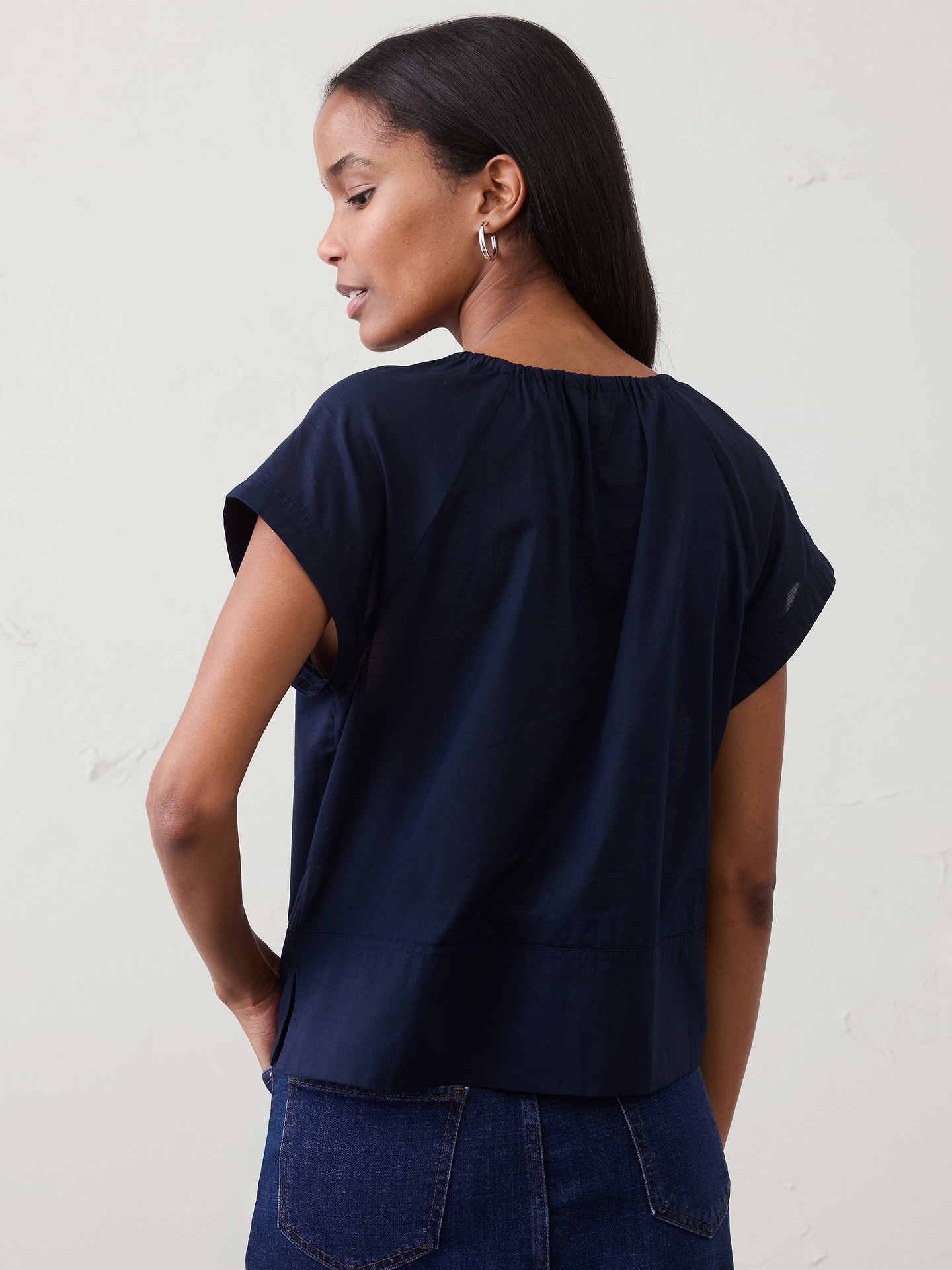 Image number 5 showing, Shirred Popover Top