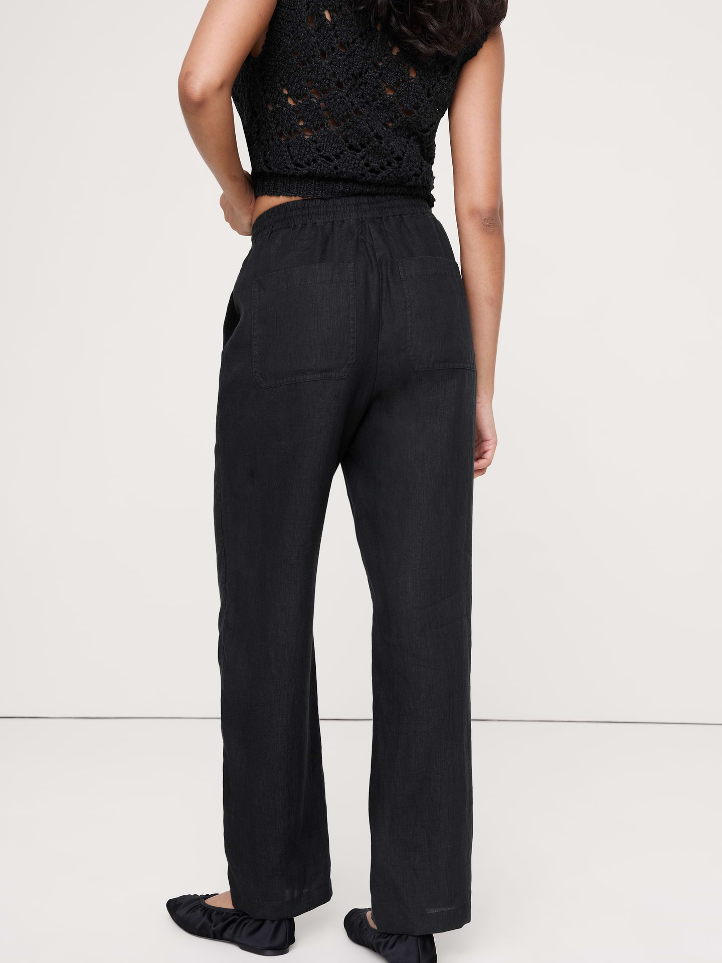 Image number 7 showing, The Getaway Straight-Leg Pull-On Pant in Linen