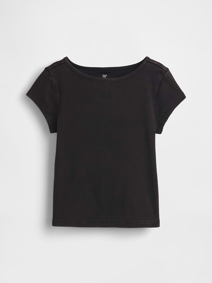 Image number 2 showing, Kids Fitted Cap-Sleeve T-Shirt