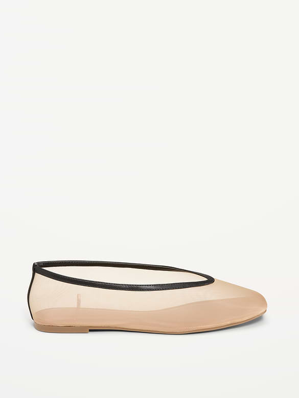 Mesh Ballet Flats for Women