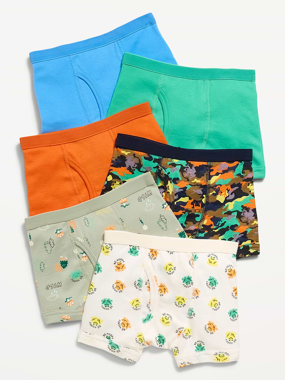 Boxer-Briefs Underwear 6-Pack for Toddler Boys