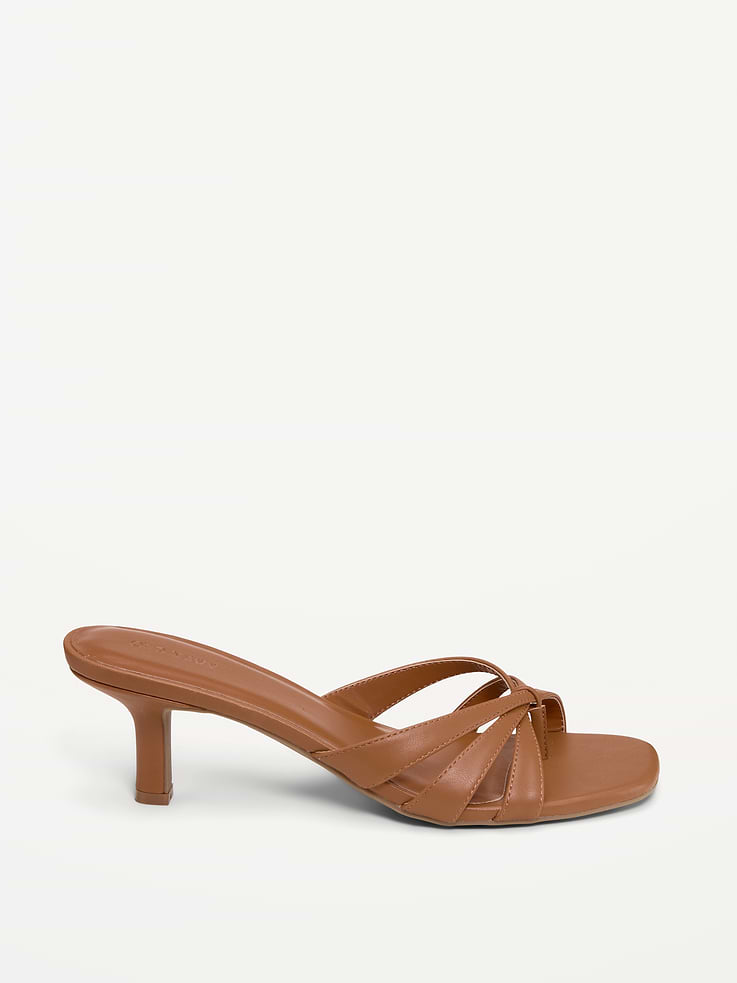 L'image numéro 4 présente Sandales à brides et à talon bobine pour femme