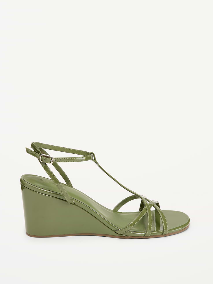 Image number 4 showing, T-Strap Wedge Sandals for Women