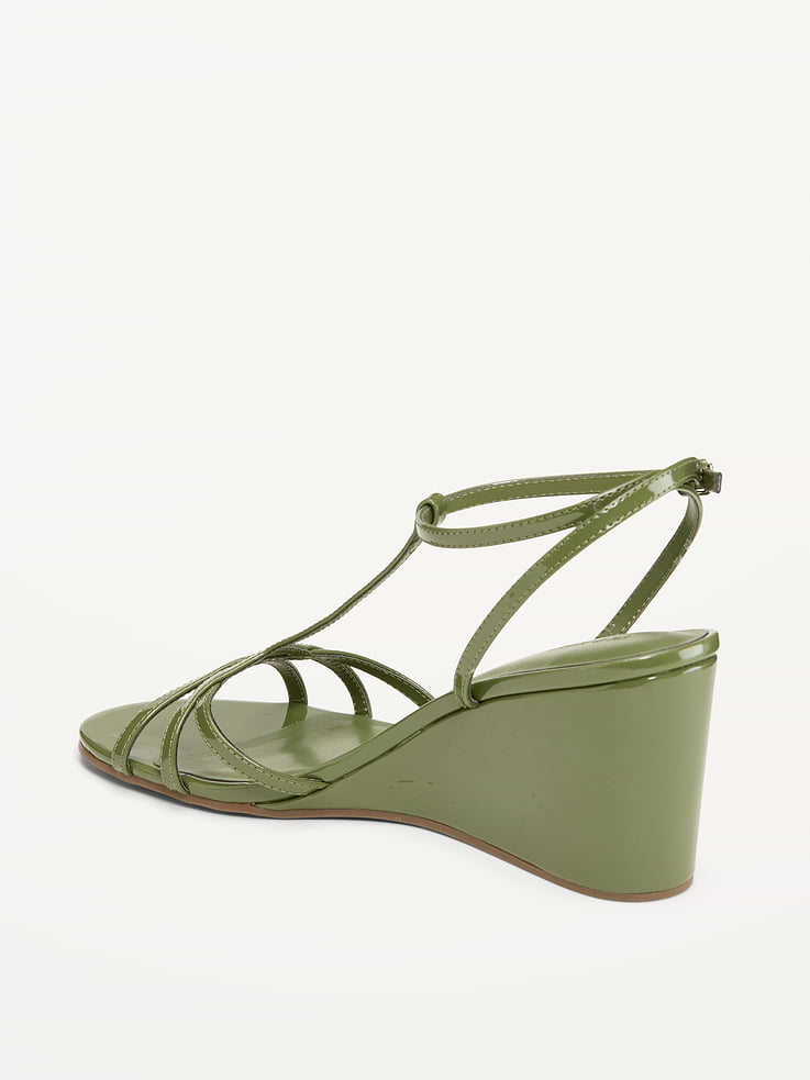 Image number 5 showing, T-Strap Wedge Sandals for Women