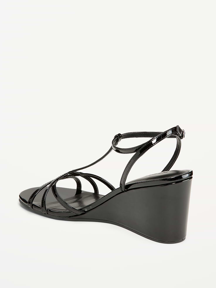 Image number 5 showing, T-Strap Wedge Sandals for Women