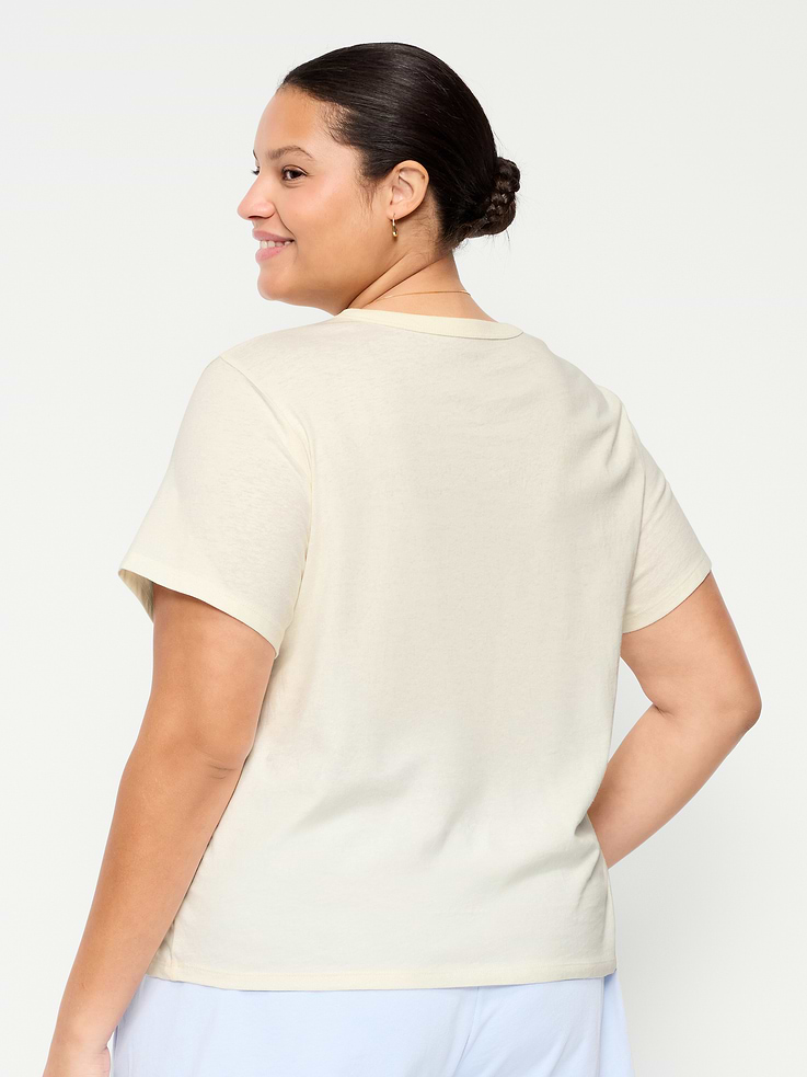 L'image numéro 9 présente T-shirt passe-partout ras du cou à logo imprimé