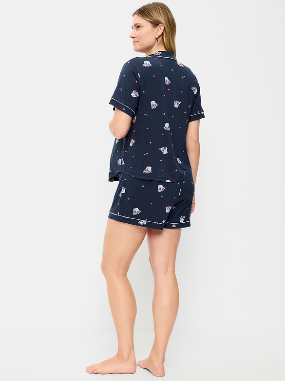 Maternity Classic Pajama Short Set