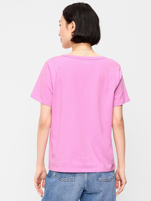 T-shirt passe-partout à encolure en V
