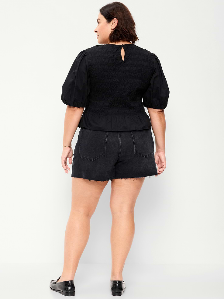 Image number 7 showing, High-Waisted OG Jean Shorts -- 4-inch inseam