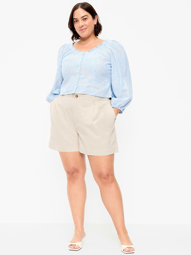 Image number 6 showing, High-Waisted OGC Chino Shorts -- 4-inch inseam