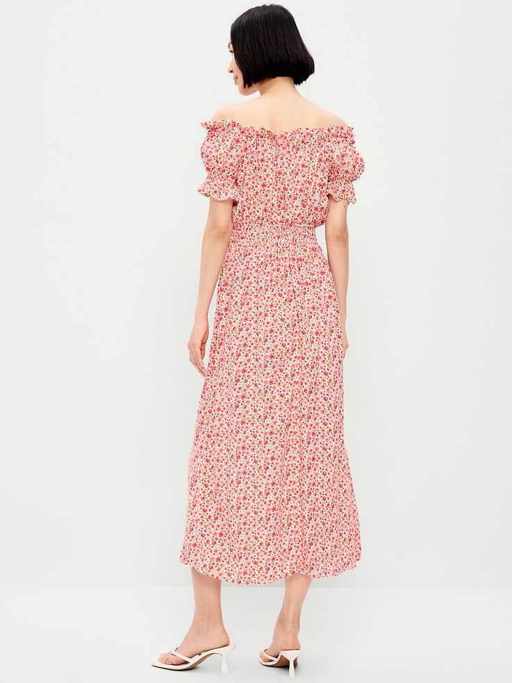 Image number 2 showing, Off-The-Shoulder Boho Maxi Dress