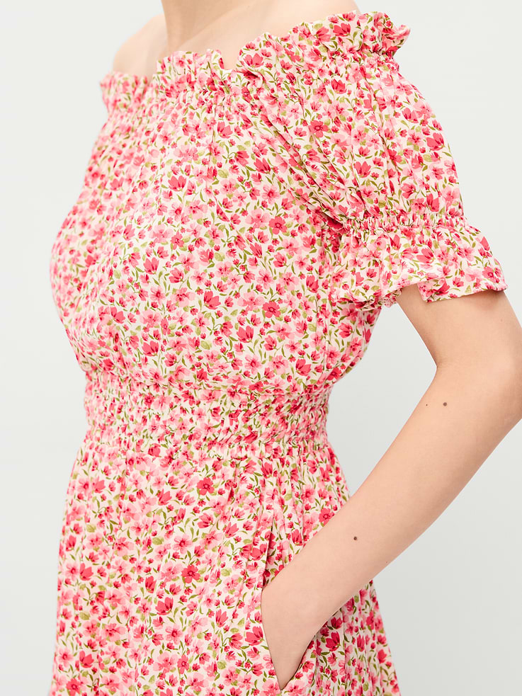 Image number 6 showing, Off-The-Shoulder Boho Maxi Dress
