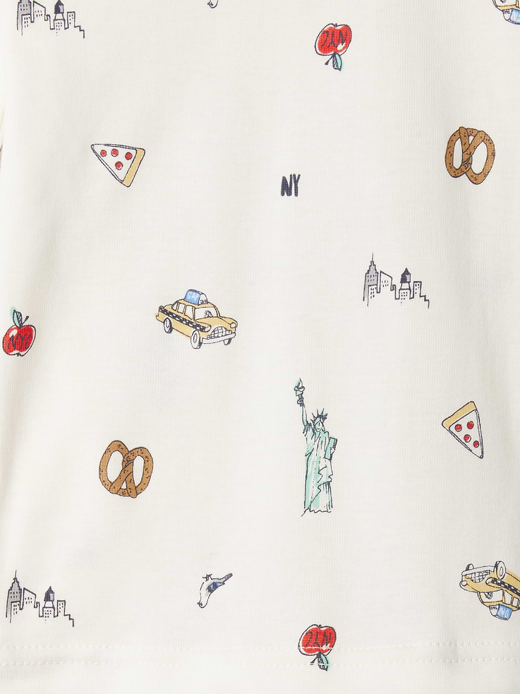 Image number 2 showing, Kids & babyGap 100% Organic Cotton NYC PJ Set