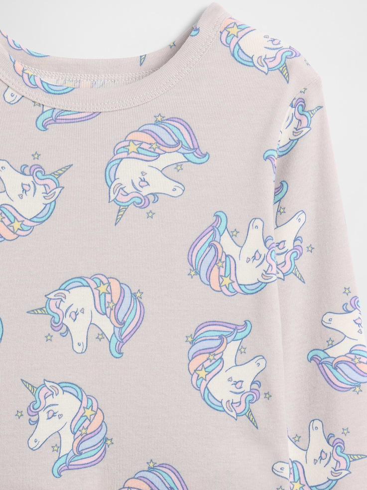Image 2 of 3, babyGap 100% Organic Cotton Unicorn PJ Set