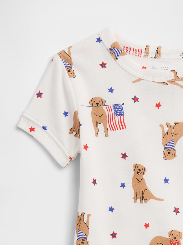 Kids & babyGap Americana Dog PJ Set