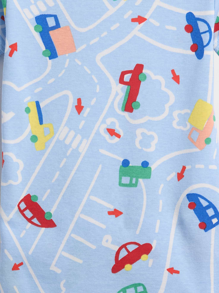 Image 2 of 3, babyGap 100% Organic Cotton Roadway PJ Set