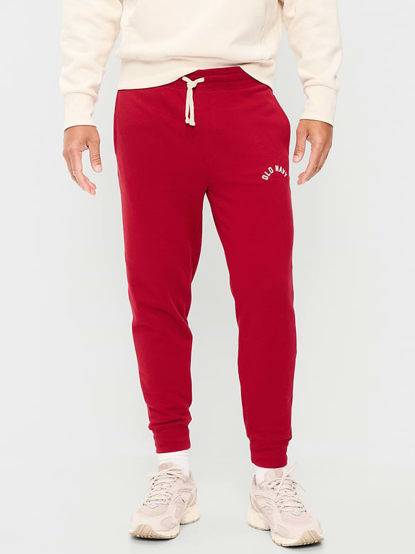 Pantalon de jogging effilé en coton ouaté à logo