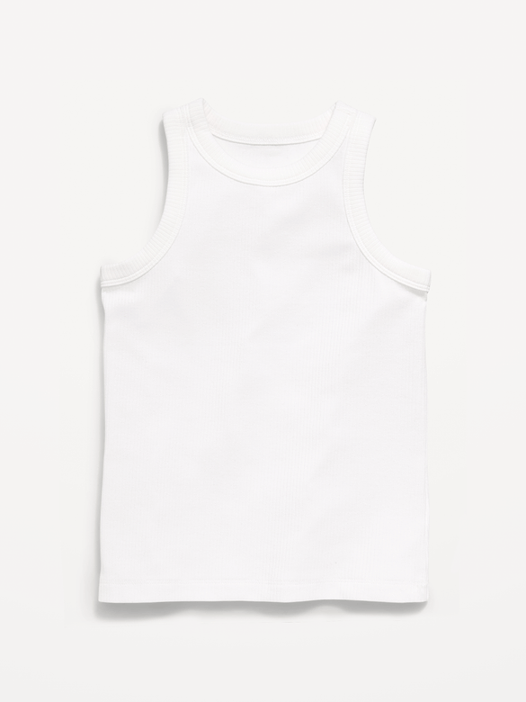 Fitted Ribbed Tank Top for Girls