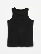Image number 1 showing, Fitted Ribbed Tank Top for Girls
