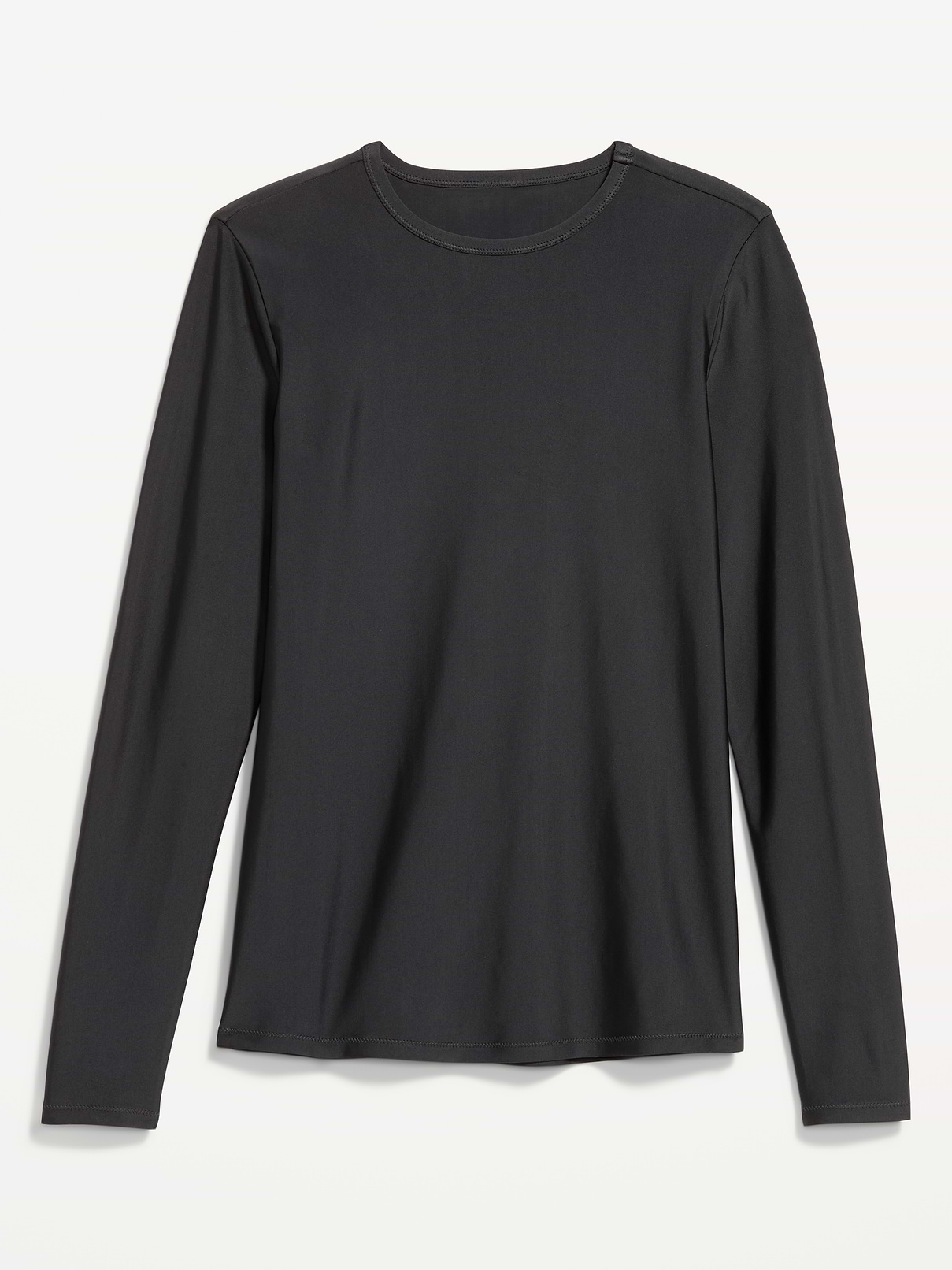Long-Sleeve Matte Rashguard Swim Top