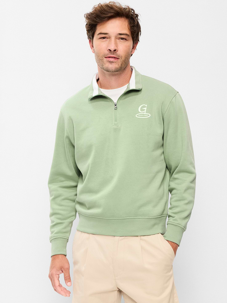 Image number 1 showing, Rotation Fleece Graphic Quarter Zip