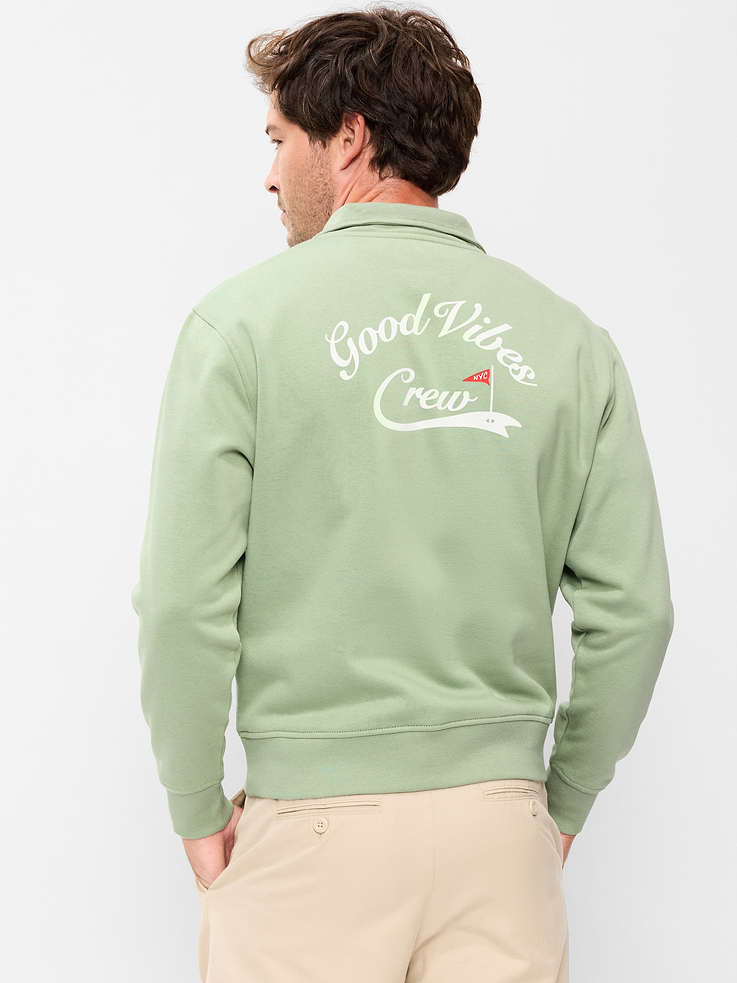 Image number 2 showing, Rotation Fleece Graphic Quarter Zip