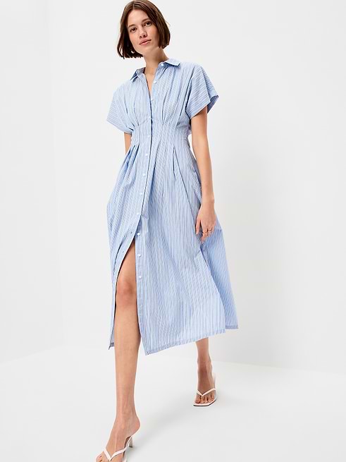 capri dress pants GRAPENT Beige Capris for Women - Cute Clothes with Tummy Control With thoughtfully designed details Lightweight Travel Dresses | beach wear Color:Coastal Blue
