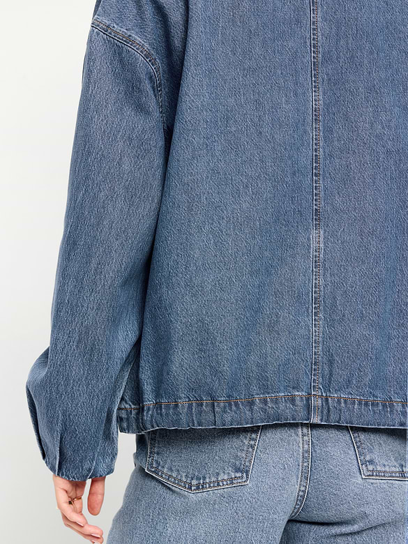 Full-Zip Harrington Jean Jacket