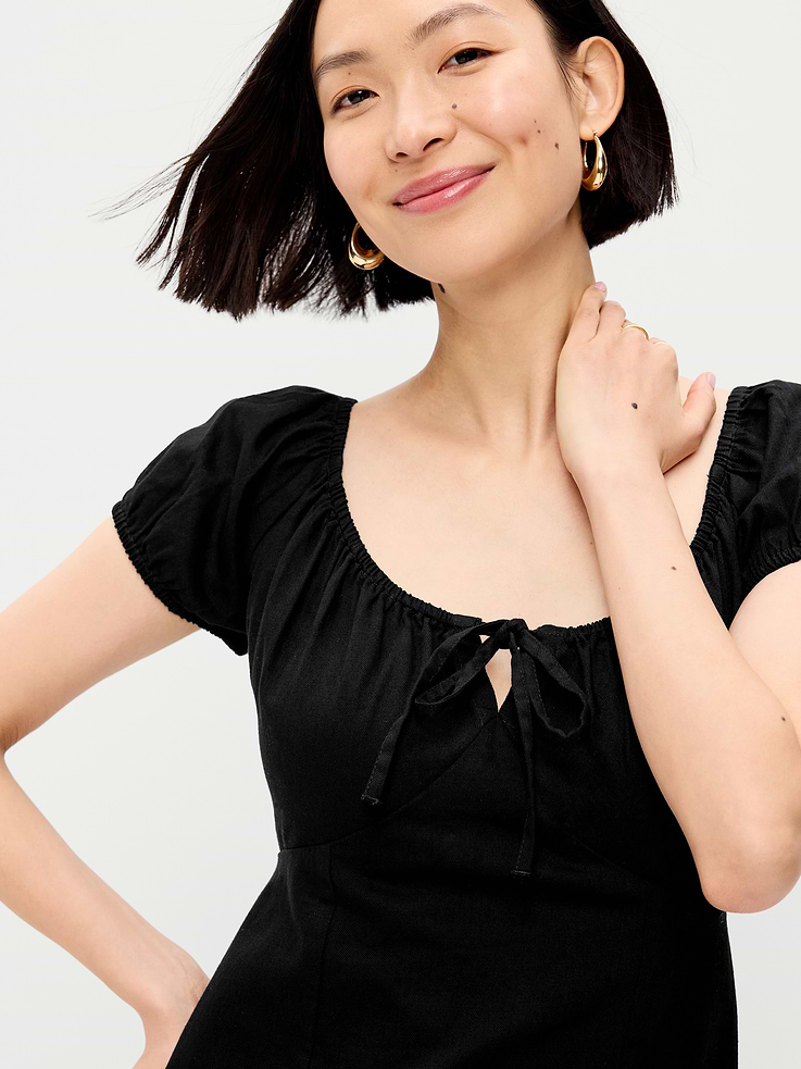 Image number 5 showing, Short-Sleeve Scoop-Neck Midi Dress