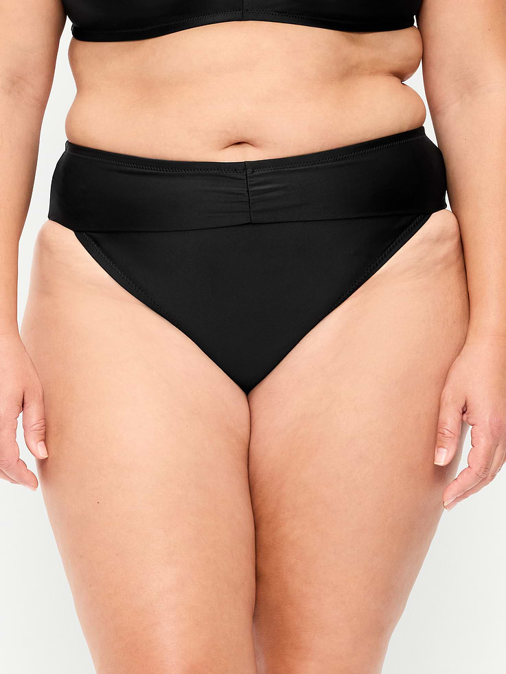 Image number 6 showing, High-Waisted Cinched Bikini Swim Bottoms