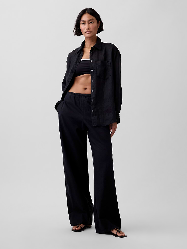 Image number 2 showing, 100% Linen Oversized Shirt