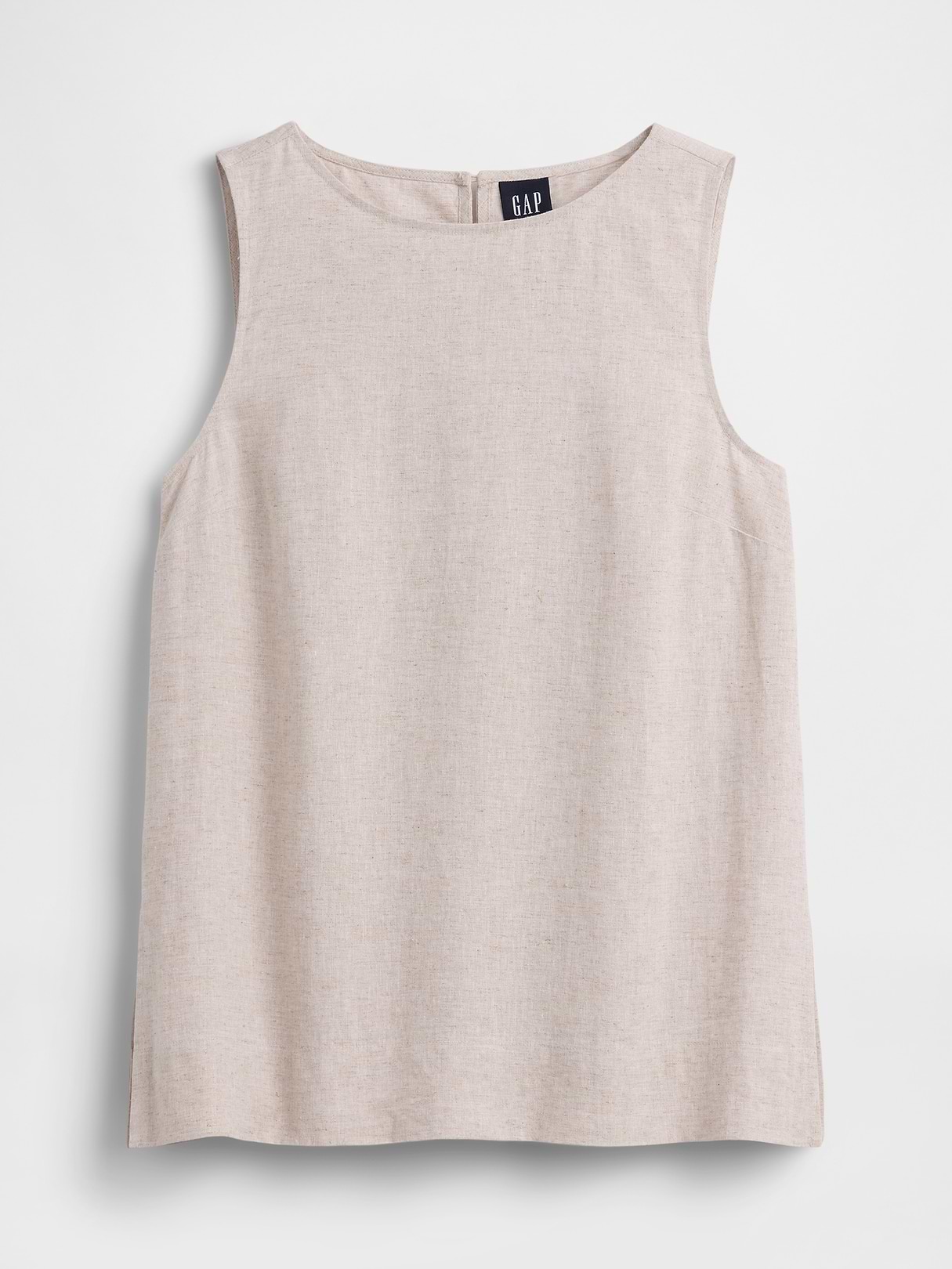 Linen-Blend Shell Tank Top | Gap