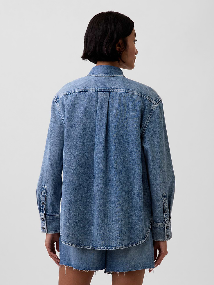 Image number 3 showing, UltraSoft Denim Oversized Shirt