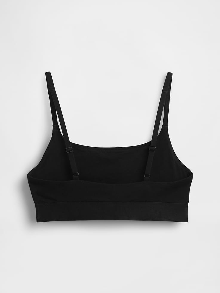 Image number 6 showing, Organic Stretch Cotton Logo Bralette