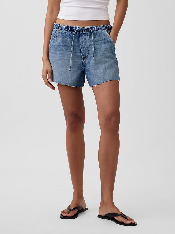 Image number 2 showing, 3.5” Low Slung Easy Denim Shorts