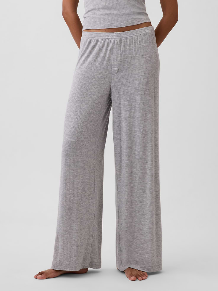 Image number 2 showing, SoftMade Modal Rib PJ Pants