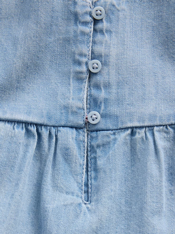 Image 5 de 5, Camisole étagée en denim pour Enfant