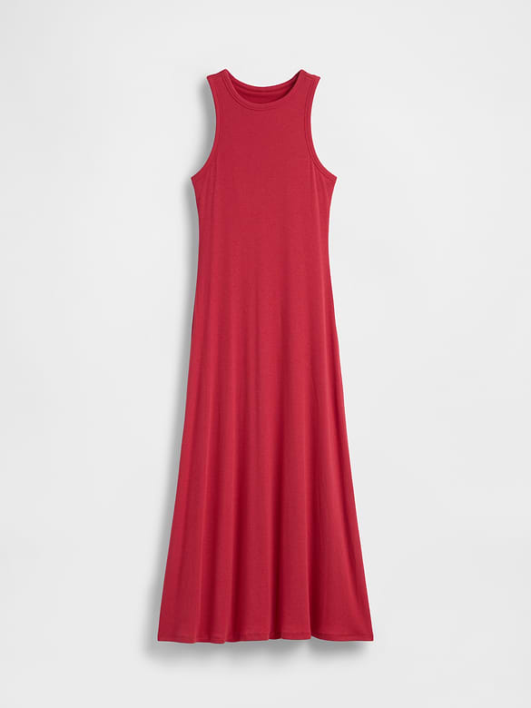 Modern Rib Shelf-Bra Maxi Dress