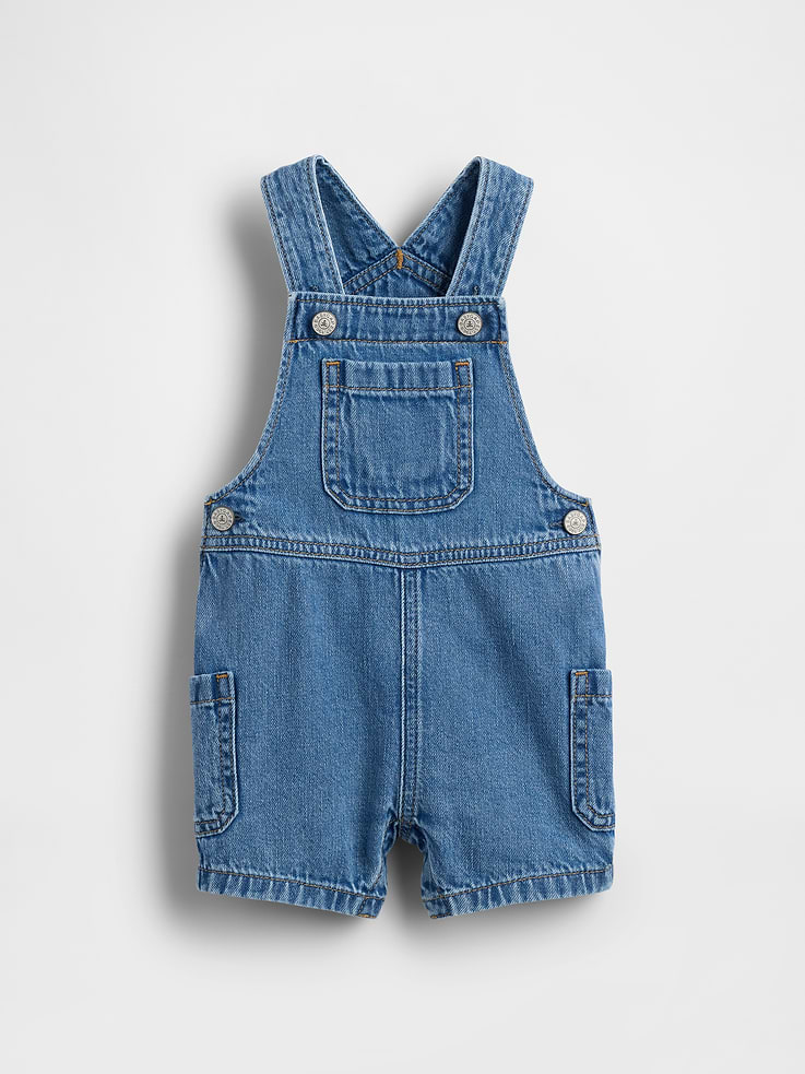 Image number 1 showing, Baby Denim Shortalls