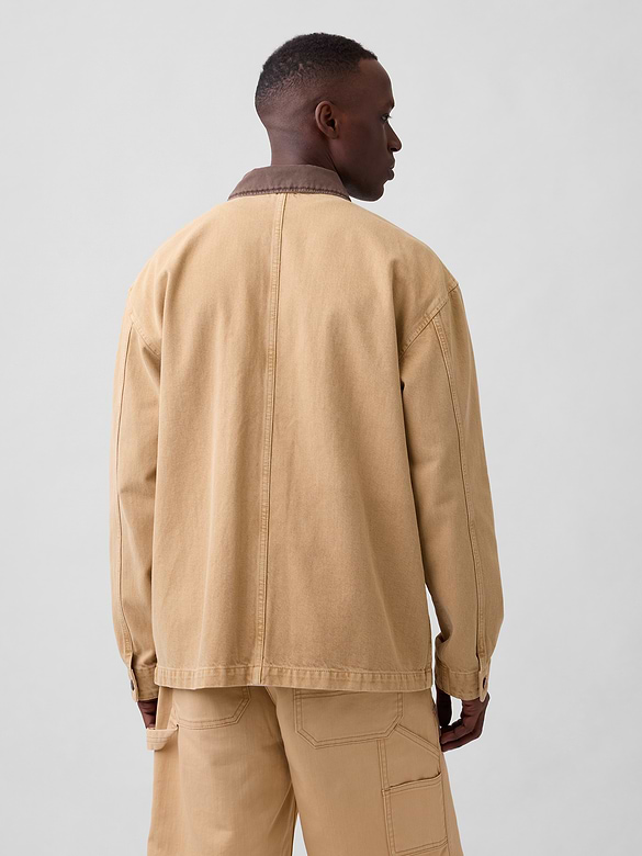 Boxy Denim Chore Jacket
