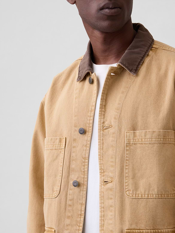 Boxy Denim Chore Jacket