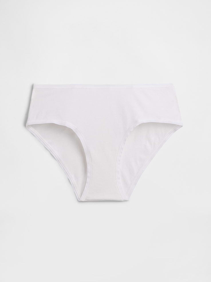 L'image numéro 4 présente Culotte taille basse en coton biologique extensible