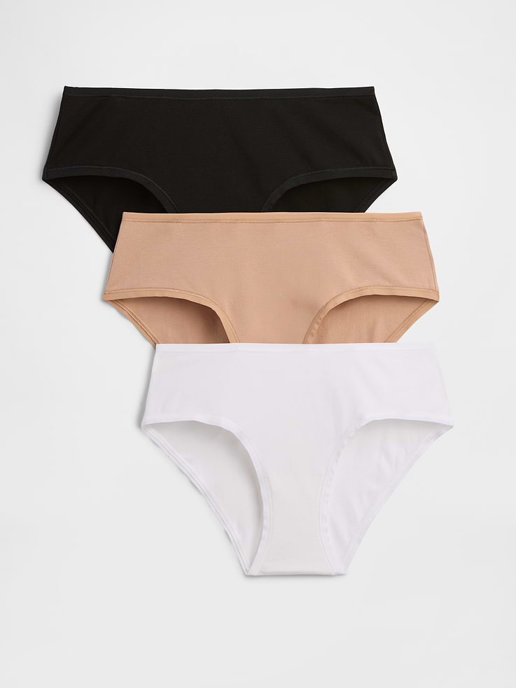 Image number 1 showing, Organic Stretch Cotton Hipster (3-Pack)
