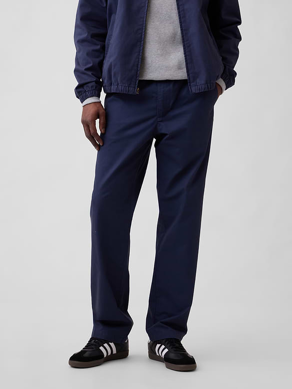 Relaxed Pull-On Khakis