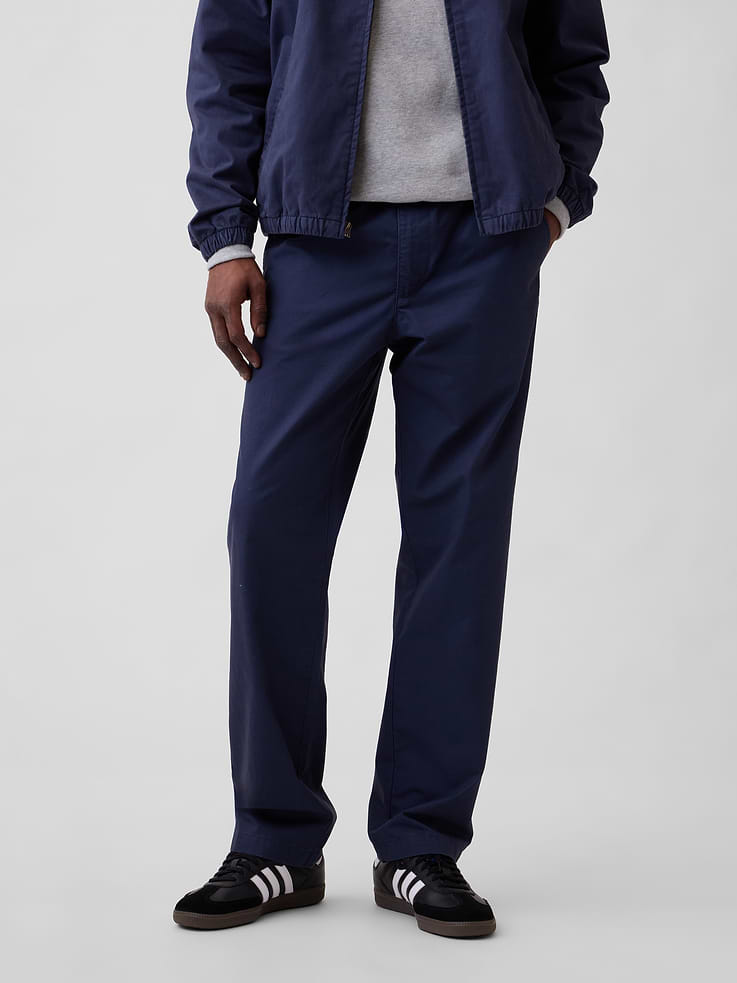 Image 3 of 6, Relaxed Pull-On Khakis