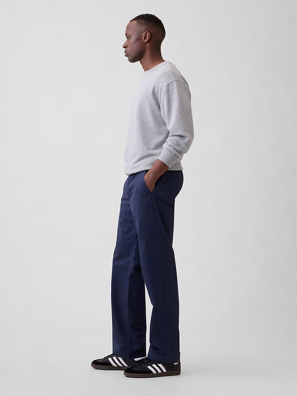 Relaxed Pull-On Khakis